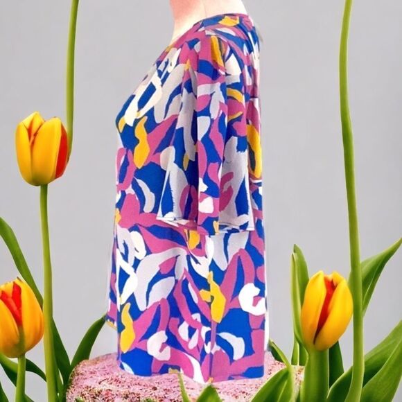 ANN TAYLOR FACTORY BLOUSE TOP MEDIUM FLUTTER SLEEVES - Picture 6 of 8